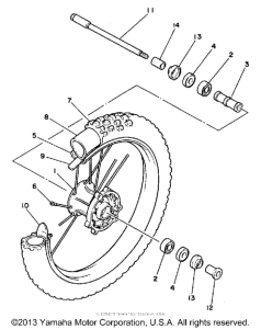 WR500ZD Переднее колесо