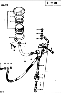 GS850 Задний тормозной цилиндр