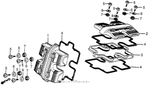VF750C Крышка головки цилиндров