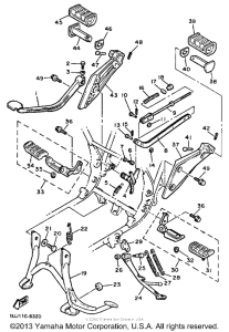 YX600S Подножки