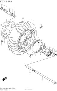 AN650 Переднее колесо