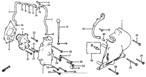 CB750SC Масляный насос