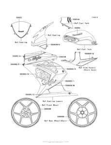 EX250 Decals (Ebony)(Jafa)(Ca,us)
