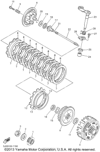 YZ426FN Сцепление