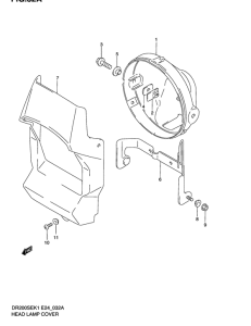 DR200 Headlamp cover  front fender