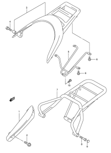 AN125 Багажник