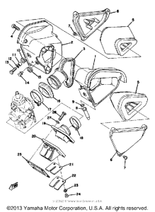 YZ125C Впускная система
