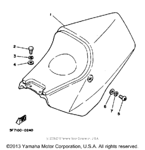 TZ250J Сиденье