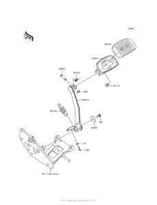 VN1700 Педаль тормоза