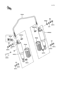Z550 Подвеска  /  амортизатор