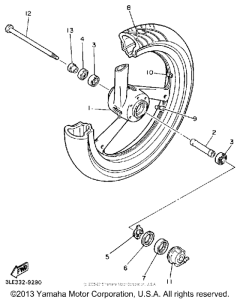 FZR1000WC Переднее колесо
