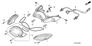 NES150 Задний фонарь