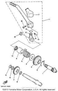 YZ250N Стартер