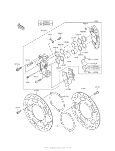 VN1700 Передний тормоз