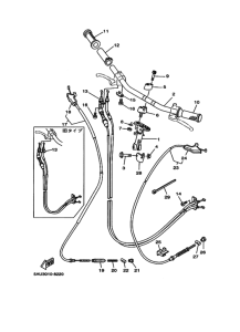 YJ50R ｽﾃｱﾘﾝｸﾞﾊﾝﾄﾞﾙ. ｹｰﾌﾞﾙ