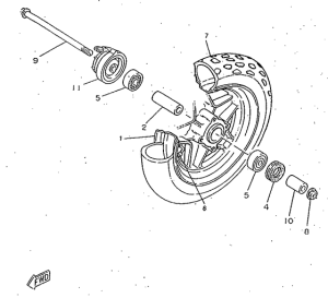 CW50RSX Переднее колесо
