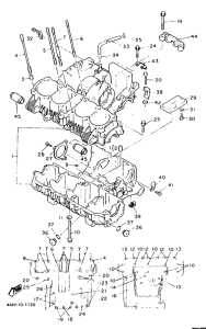 FJ1200 Картер двигателя