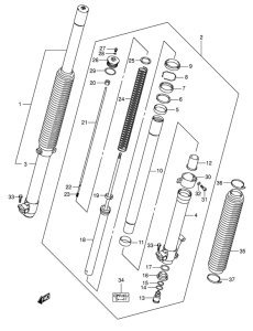 DR-Z400 Демпфер передней вилки