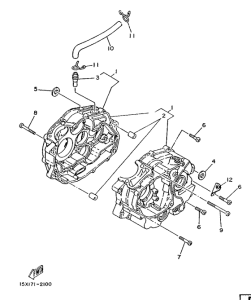 XT125 Картер двигателя