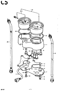 GP100 Спидометр-тахометр