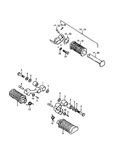 GS1000 Подножки