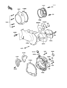 ZX400 Крышки двигателя