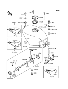 EX250 Топливный бак