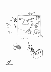 YP125R Электрика 1