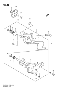 SV650 Водяная помпа