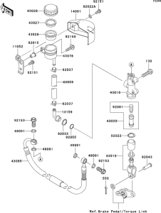VN1600 Задний торм цилиндр