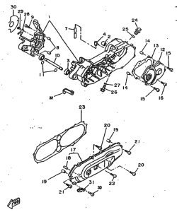 CW50RSP Картер двигателя