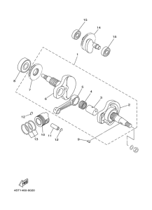 T105SE Коленчатый вал и поршни