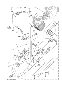 YB125SPD Выхлопная система