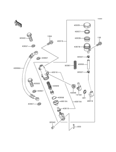 KZ1000 Задний торм цилиндр