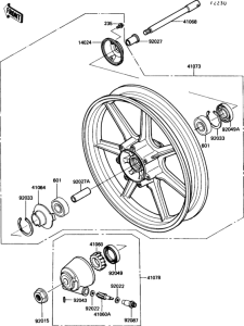 EN450 Переднее колесо