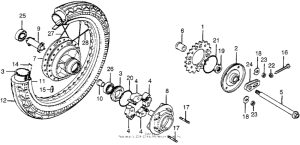 CB550 Переднее колесо