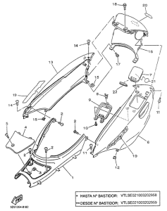 YP125 Cuerpo central