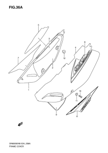 DR650 Обтекатель задний