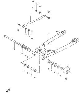 GS125 Маятник задний