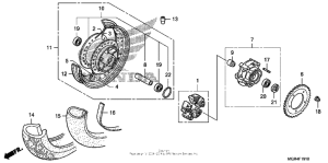 VT750RS Переднее колесо