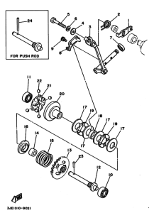 YZ250 Регулятор,вед .звезда