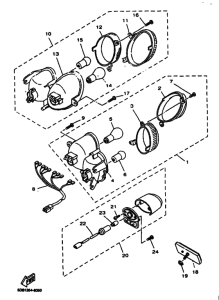 YP125E Taillight unit ass`y