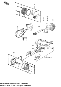 KE250 Поворотники