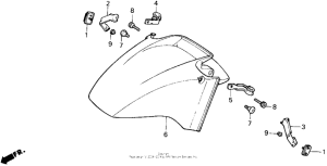 VFR700F Переднее крыло