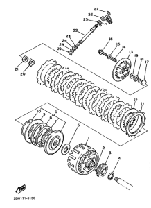 FZ600 Сцепление