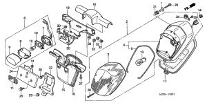 GL1500C Taillight unit ass`y
