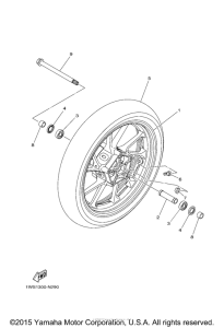 FZ07FGY Переднее колесо