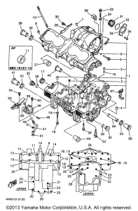 XJ600SJC Картер двигателя
