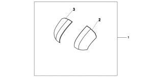 XL1000V (ABS) Pannier scuff pad set a