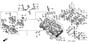 CB750F Головка цилиндров
